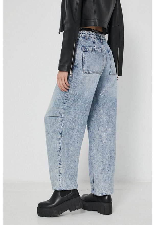 Miss Sixty Jeansy Others damskie high waist. Stan: podwyższony. Kolor: niebieski