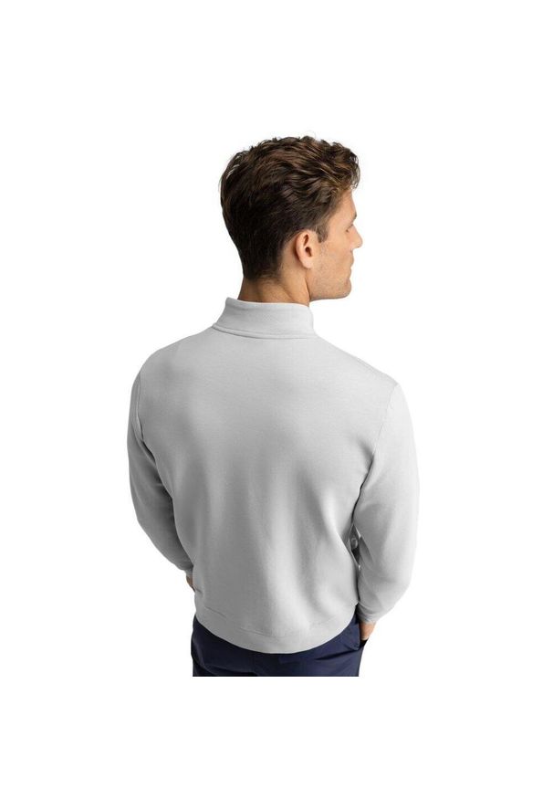 SIROKO - Bluza golfowa męska Divot. Typ kołnierza: golf. Kolor: szary. Materiał: materiał. Sport: golf