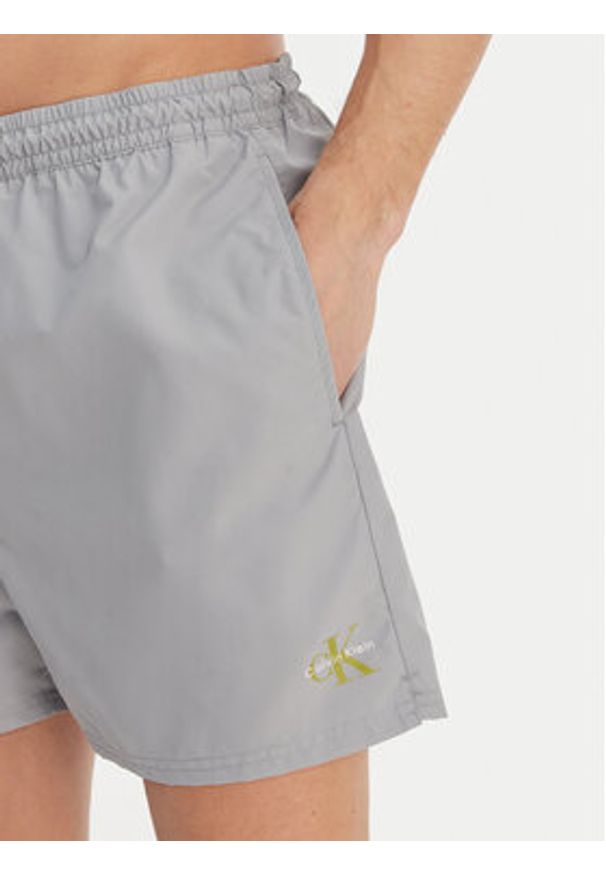 Calvin Klein Swimwear Szorty kąpielowe LV00N61045 Szary. Kolor: szary. Materiał: syntetyk