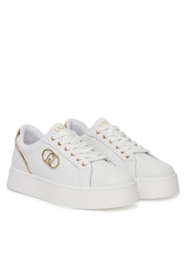 Liu Jo Sneakersy Pretty 06 BA5021 P0102 Biały. Kolor: biały. Materiał: skóra