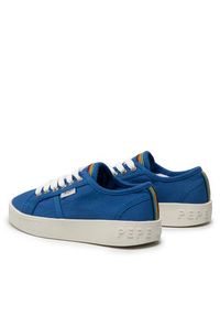 Pepe Jeans Sneakersy Brixton Canvas PGS30448 Niebieski. Kolor: niebieski. Materiał: materiał #2