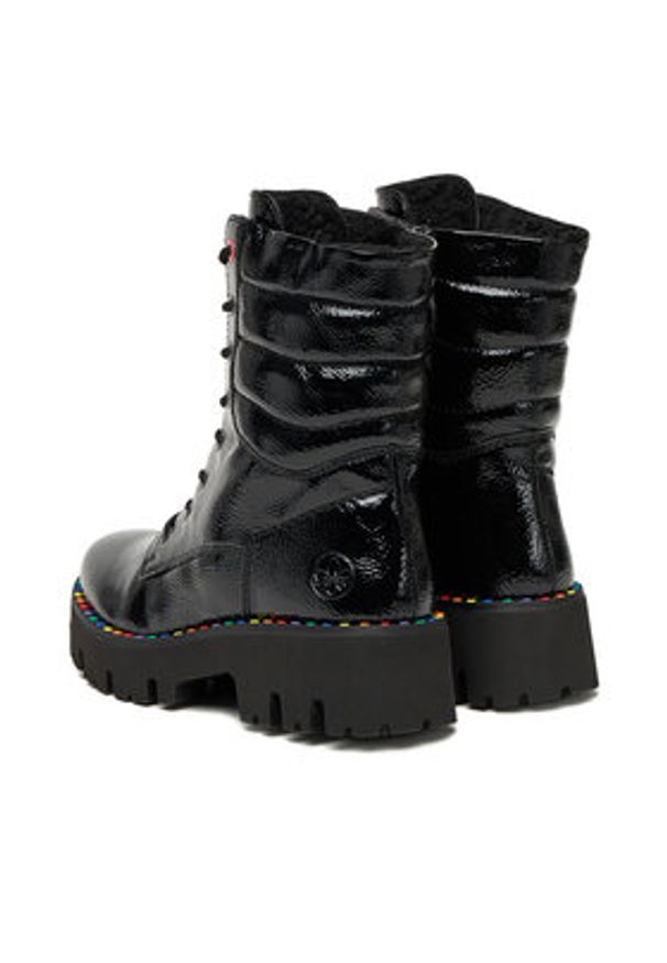 Rieker Trzewiki CEO-Y3330-00 Czarny. Kolor: czarny. Materiał: materiał