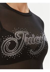 Juicy Couture Bluzka Raheem JCBCT223806 Czarny Slim Fit. Kolor: czarny. Materiał: syntetyk