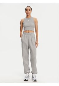 Adidas - adidas Top Essentials IY9649 Szary Slim Fit. Kolor: szary. Materiał: wiskoza, bawełna #5