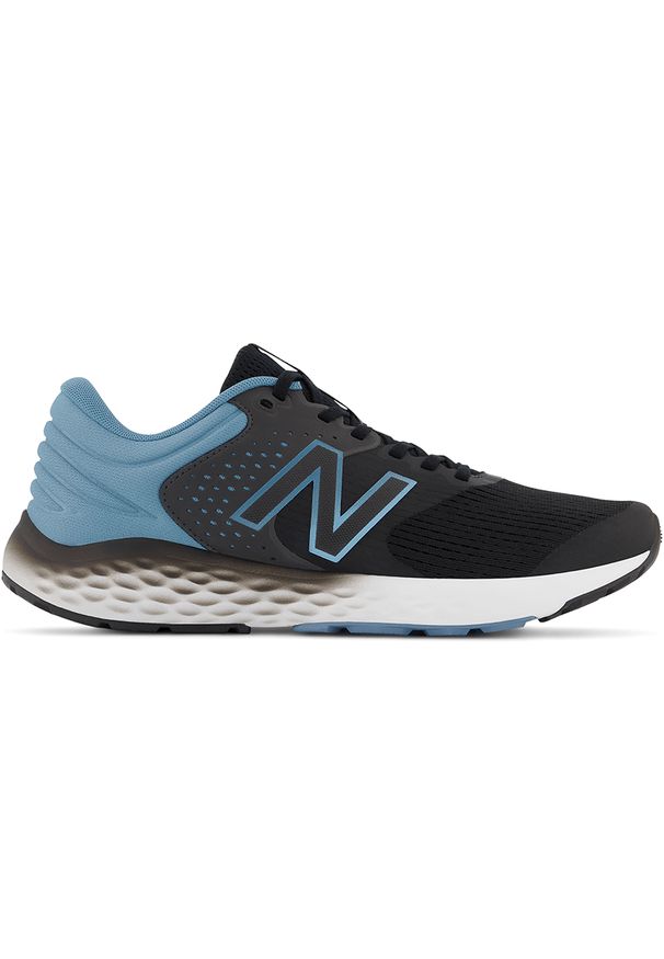 Buty New Balance M520HB7 – czarno–niebieskie. Kolor: czarny, wielokolorowy, niebieski. Materiał: syntetyk, materiał, guma. Szerokość cholewki: normalna. Sport: fitness