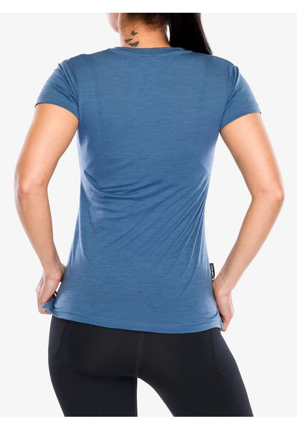 SENSOR - Koszulka merino damska Sensor Merino Air Hills SS Tee. Kolor: niebieski