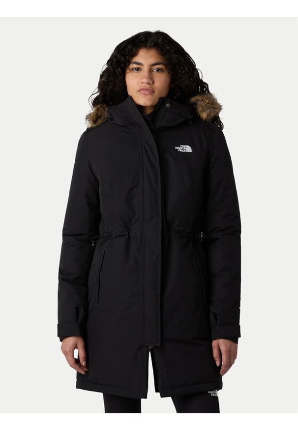 The North Face Parka Zaneck NF0A8DZN Czarny Regular Fit. Kolor: czarny. Materiał: syntetyk