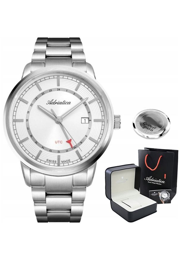 Zegarek Adriatica Zegarek męski PICO z GRAWEREM