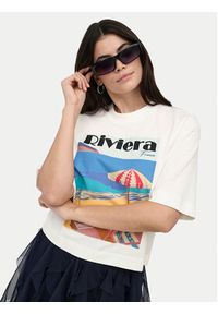only - ONLY T-Shirt Vega 15375753 Biały Regular Fit. Kolor: biały. Materiał: bawełna #2