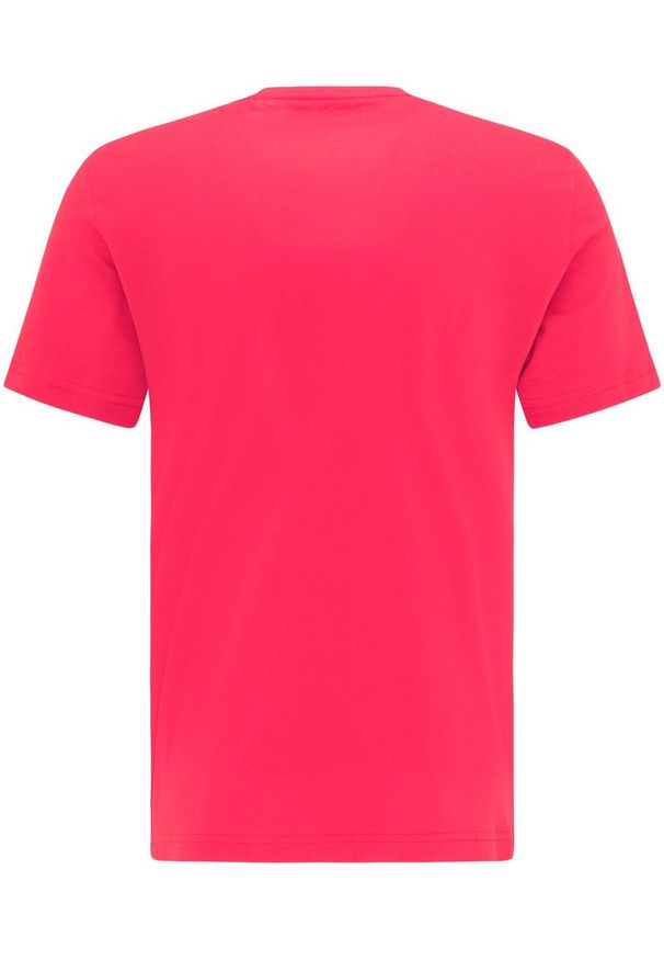 Mustang - MĘSKI T-SHIRT MUSTANG ALEX C PRINT TANGO RED 1009039 7202. Wzór: nadruk