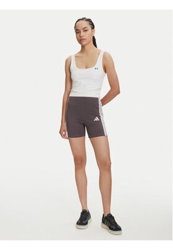 Adidas - adidas Kolarki Essentials 3-Stripes JD0915 Szary Slim Fit. Kolor: szary. Materiał: bawełna