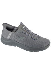 skechers - Buty sportowe Sneakersy męskie, Skechers Slip-Ins Summits - High Range. Kolor: szary. Sport: turystyka piesza
