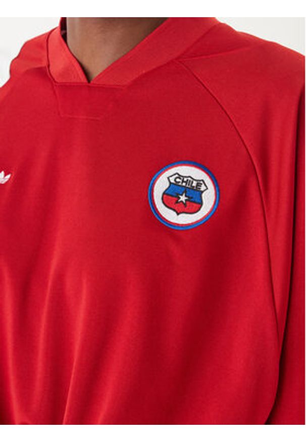 Adidas - adidas T-Shirt Chile Reconstructed Bringback KD0968 Czerwony Loose Fit. Kolor: czerwony. Materiał: syntetyk