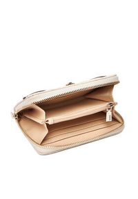 Guess Duży Portfel Damski Idra Slg SWGG81 57140 Beżowy. Kolor: beżowy. Materiał: skóra
