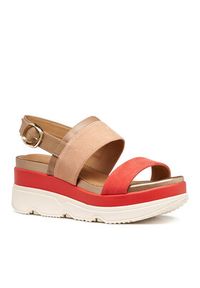 Geox Sandały D Gardenia D65HBA 021BC C8185 Kolorowy. Materiał: skóra, zamsz. Wzór: kolorowy #2