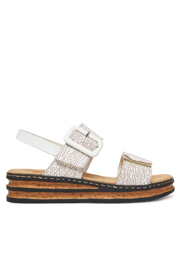 Sandały Rieker. Kolor: biały