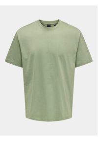 Only & Sons T-Shirt Fred 22022532 Zielony Relaxed Fit. Kolor: zielony. Materiał: bawełna #4
