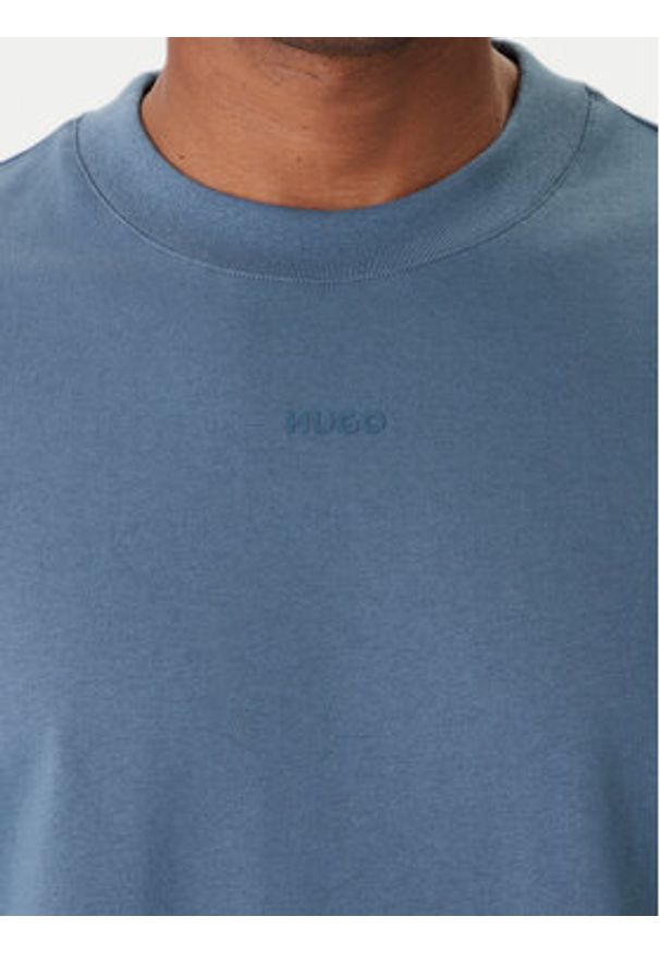 Hugo - HUGO T-Shirt Dapolino 50488330 Niebieski Relaxed Fit. Kolor: niebieski. Materiał: bawełna