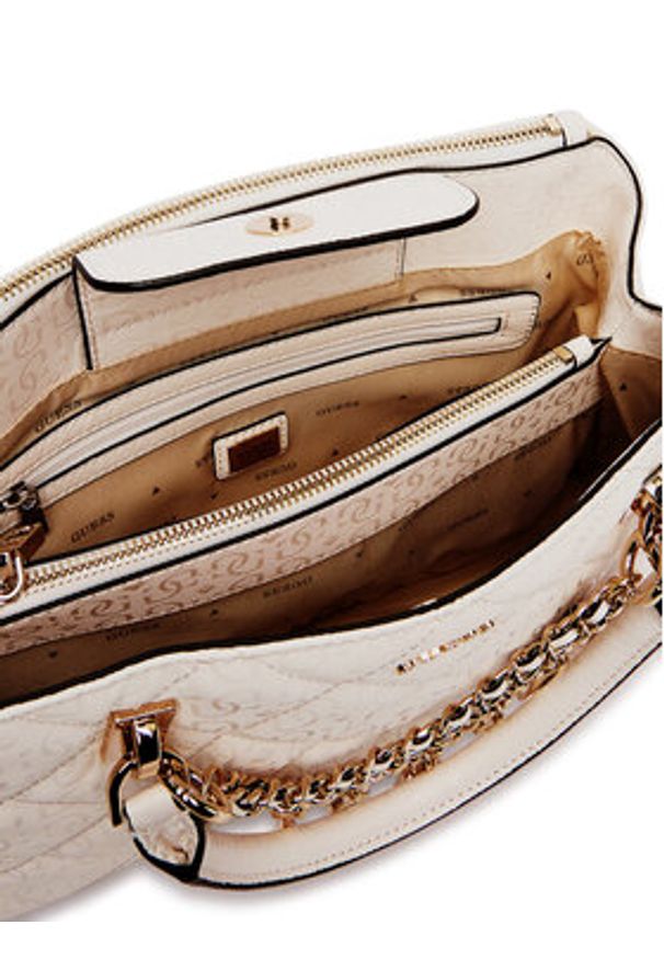 Guess Torebka 180975 Beżowy. Kolor: kremowy. Materiał: skórzane