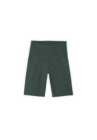GIRLFRIEND COLLECTIVE - Damskie szorty z wysoką talią Girlfriend Collective Moss. Kolor: zielony. Materiał: materiał. Sport: kolarstwo #1