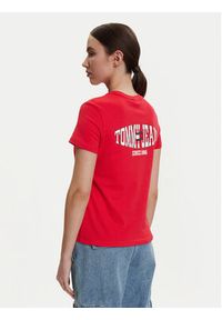 Tommy Jeans T-Shirt DW0DW22274 Czerwony Regular Fit. Kolor: czerwony. Materiał: bawełna #3