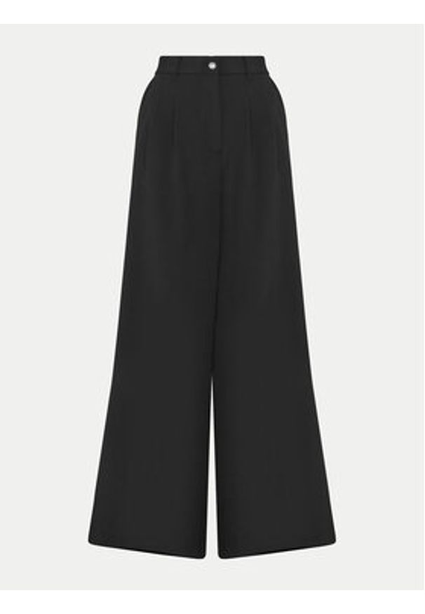 Guess Spodnie palazzo W5GB02 WH9Y2 Czarny Wide Leg. Kolor: czarny. Materiał: syntetyk