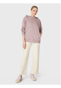 outhorn - Outhorn Bluza TSWSF075 Fioletowy Oversize. Kolor: fioletowy. Materiał: bawełna