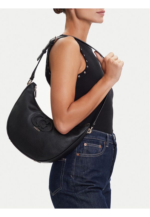 Guess Torebka HWBG95 36020 Czarny. Kolor: czarny. Materiał: skórzane