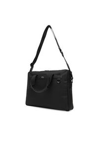 BOSS Torba na laptopa 50548768 Czarny. Kolor: czarny. Materiał: skóra