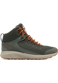 columbia - Buty turystyczne męskie Columbia Trailstorm Mid Waterproof Omni Heat. Wysokość cholewki: za kostkę. Zapięcie: sznurówki. Kolor: szary, brązowy, żółty, pomarańczowy, wielokolorowy. Materiał: tkanina, materiał, guma, syntetyk. Szerokość cholewki: normalna. Technologia: Omni-Heat (Columbia)