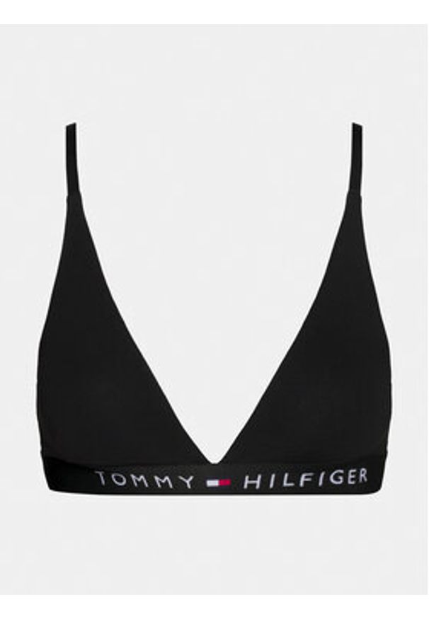 TOMMY HILFIGER - Tommy Hilfiger Biustonosz braletka UW0UW04144 Czarny. Kolor: czarny. Materiał: bawełna