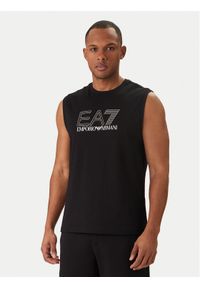 EA7 Emporio Armani Tank top 7M001306 AF10375 UC001 Czarny Regular Fit. Kolor: czarny. Materiał: bawełna #1