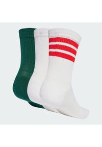Adidas - Skarpety Logo 3 Pairs. Kolor: biały, wielokolorowy, różowy. Materiał: materiał