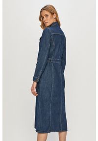 Lee - LEE LONGSLEEVE DRESS DAMSKA SUKIENKA JEANSOWA RINSE L50LNA36 112111353. Materiał: jeans. Długość rękawa: długi rękaw #3