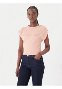 Marciano Guess T-Shirt G6GI04 K3505 Pomarańczowy Regular Fit. Kolor: pomarańczowy. Materiał: bawełna #1