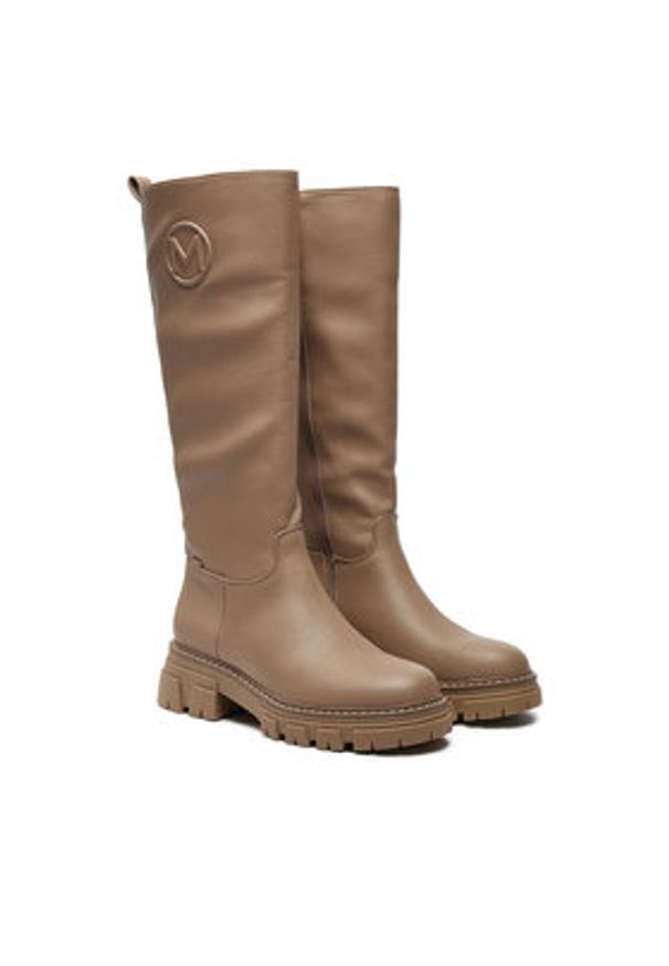 MEXX Oficerki MI001805143W Beżowy. Kolor: beżowy. Materiał: skóra