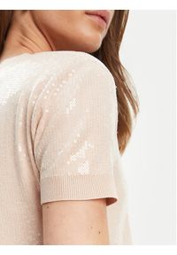 Guess Sweter W5YR21 Z3E70 Beżowy Regular Fit. Kolor: beżowy. Materiał: wiskoza #5