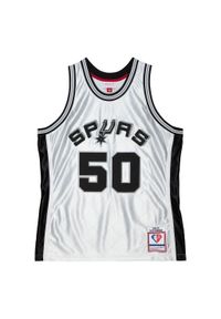 Mitchell & Ness - Koszulka San Antonio Spurs NBA 75th Platinum Swingman Jersey 1998 David Robinson. Kolor: szary. Materiał: jersey. Sport: koszykówka #1