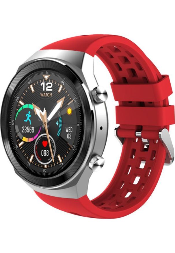 Smartwatch Rubicon RNCE68 Czerwony (RNCE68RBX01AX). Rodzaj zegarka: smartwatch. Kolor: czerwony