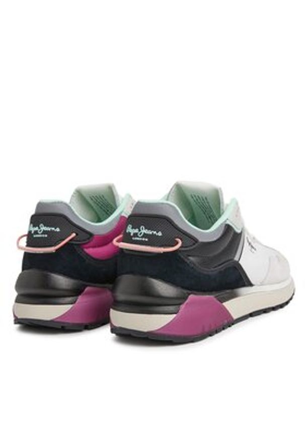 Pepe Jeans Sneakersy PLS31547 Écru. Materiał: skóra