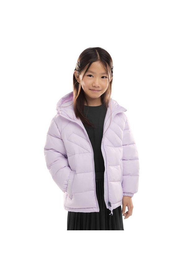 SIROKO - Dziewczęca kurtka puchowa Lifestyle Siroko Mousse-G. Kolor: fioletowy. Materiał: puch