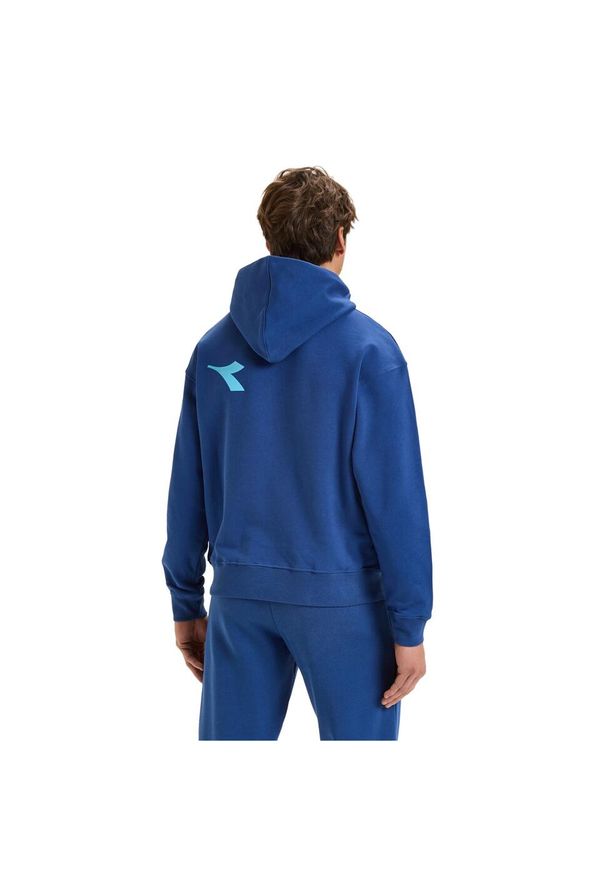 Diadora - Bluza DIADORA HOODIE MANIFESTO. Kolor: niebieski