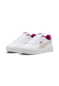 Puma - Młodzieżowe sneakersy Carina 2.0 PUMA White Mauve Mist Magenta Gleam Pink. Kolor: biały, różowy, wielokolorowy. Sezon: lato. Sport: turystyka piesza #1