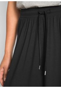 Spódnica z dżerseju bonprix czarny. Kolor: czarny. Materiał: jersey #3