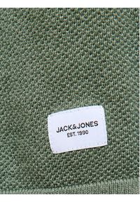 Jack & Jones - Jack&Jones Sweter Hill 12157321 Zielony Regular Fit. Kolor: zielony. Materiał: bawełna #6