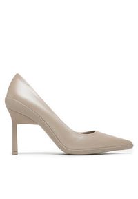 Calvin Klein Szpilki Wrap Stil Classic Pump 90-Pearl HW0HW01734 Khaki. Kolor: brązowy. Obcas: na szpilce #5