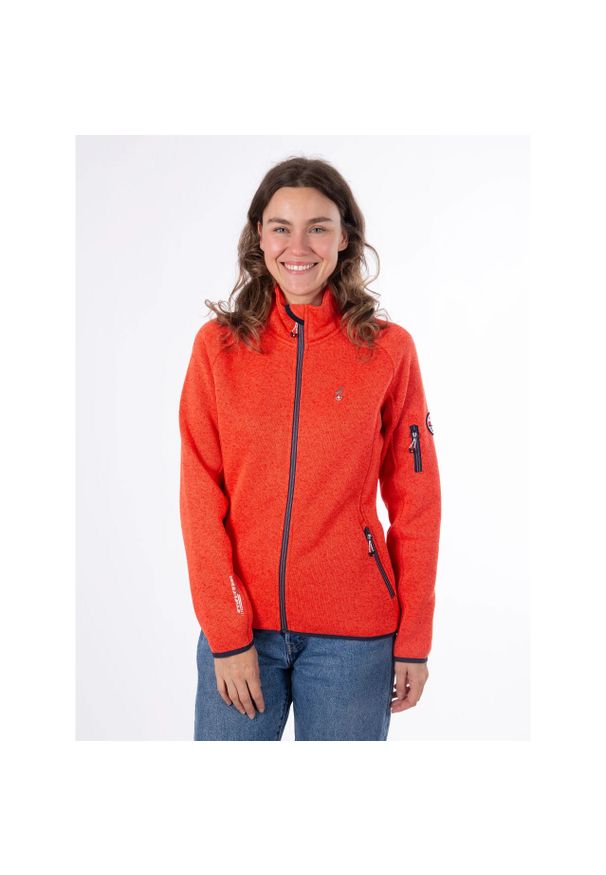 Damski polar Aulp Rikka. Kolor: czerwony, różowy, wielokolorowy. Materiał: polar. Sport: turystyka piesza