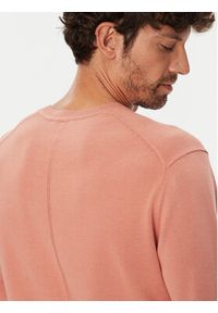 Calvin Klein Sweter LV040BM343 Koralowy Regular Fit. Kolor: pomarańczowy. Materiał: bawełna #3