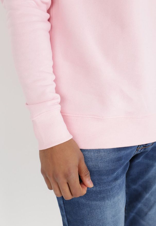 Born2be - Różowa Bluza Hypnol. Typ kołnierza: bez kaptura. Kolor: różowy. Materiał: jeans, dzianina, polar. Styl: klasyczny