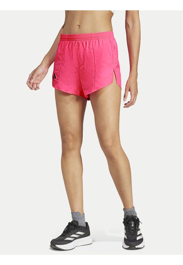 Adidas - adidas Szorty sportowe Adizero Essentials JF3500 Różowy Regular Fit. Kolor: różowy. Materiał: syntetyk